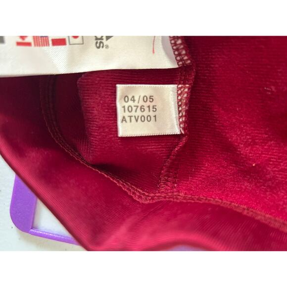 Adidas Jacket Mens Large Red White 3 Stripes Full Zip Up Track Casual Classic - Picture 10 of 13